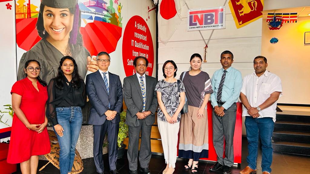 JICA’s Visit to LNBTI: Facilitating IT Job Opportunities in Japan for Sri Lankan Students