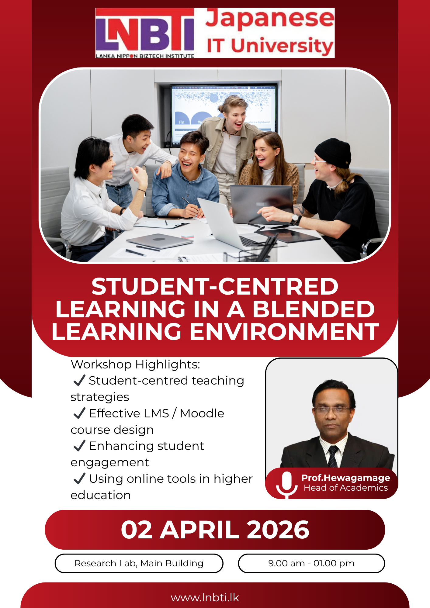 Student-Centered Learning training session banner.