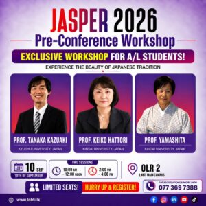 A/L Students, Get Future-Ready with Japanese IT Experts!